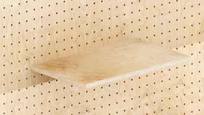 Beech wood shelf for Pegboard - Wall shelf