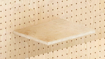 Beech wood shelf for Pegboard - Wall shelf