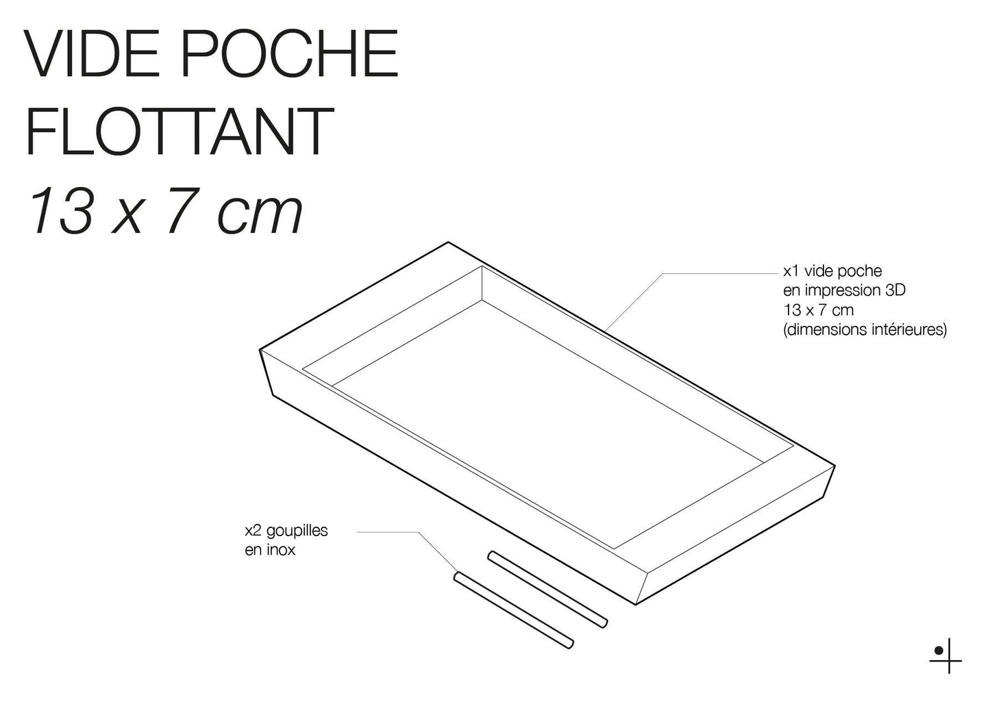 Plateau vide-poche flottant - Quark