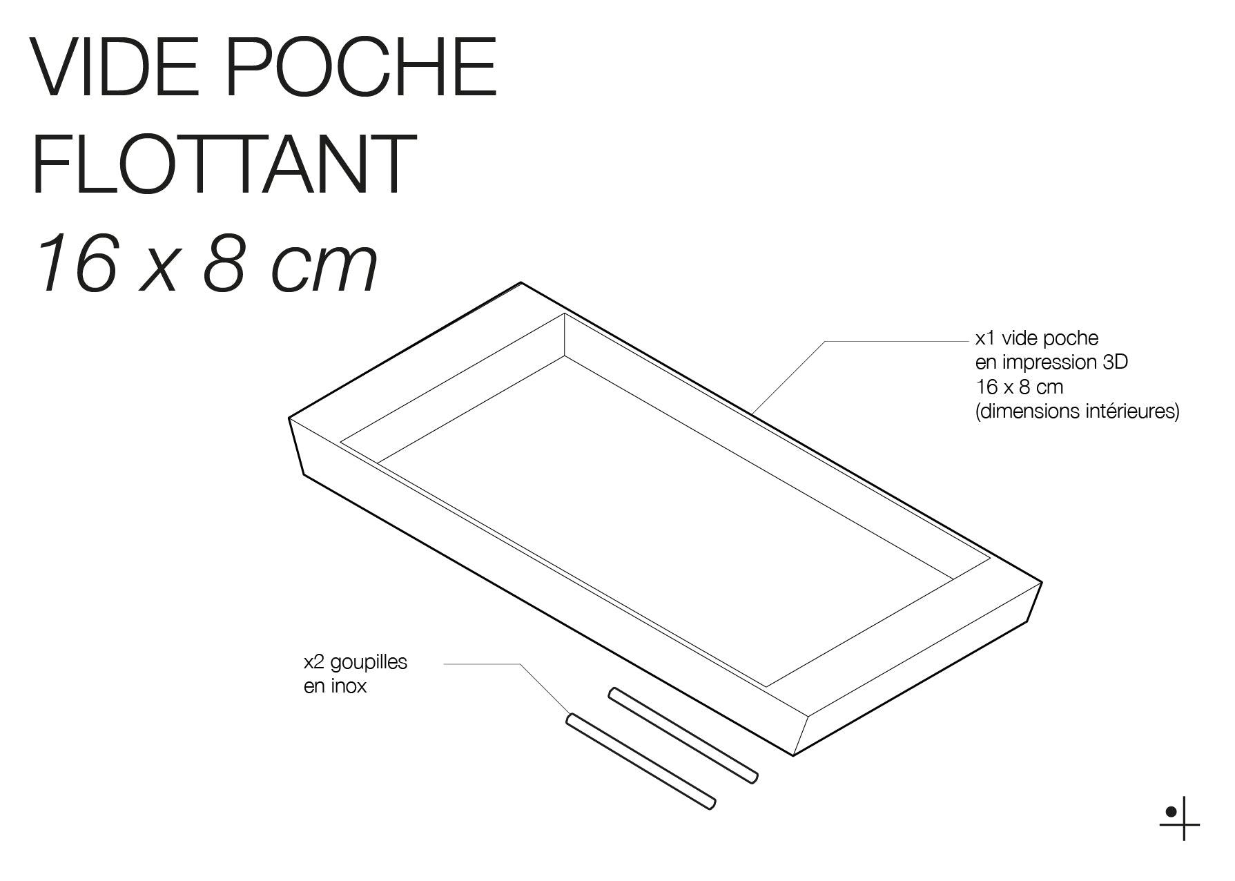 Plateau vide-poche flottant - Quark