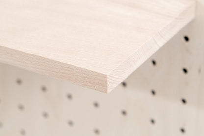 Etagère en bois de hêtre pour Pegboard - Tablette murale