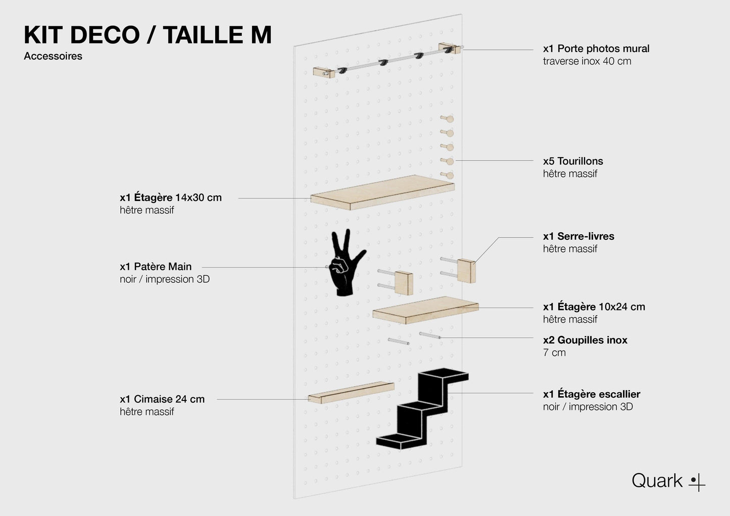 Kit d'accessoires pour Déco - Taille M