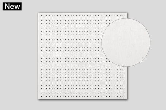 Pegboard perforated panel - Modular wall shelf in Birch Plywood - 96x96 cm