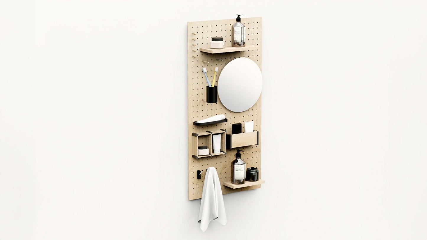 Pegboard Perforated Panel Kit + Office Accessories