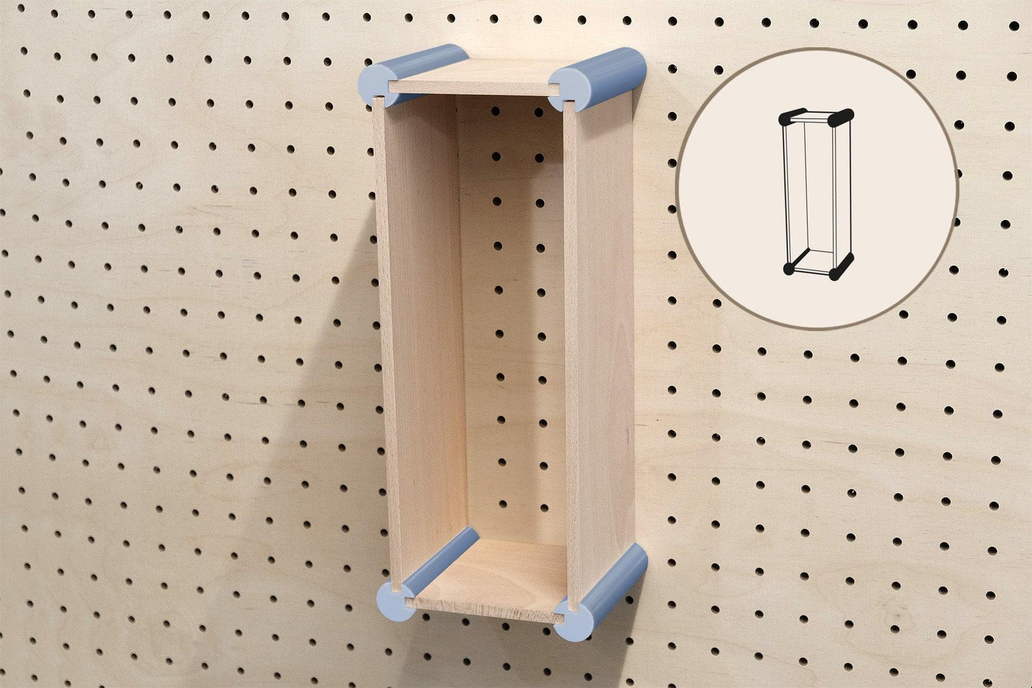 Etagere personnalisable de type Qapla XL : Casiers de rangement pour les grands objets - Quark