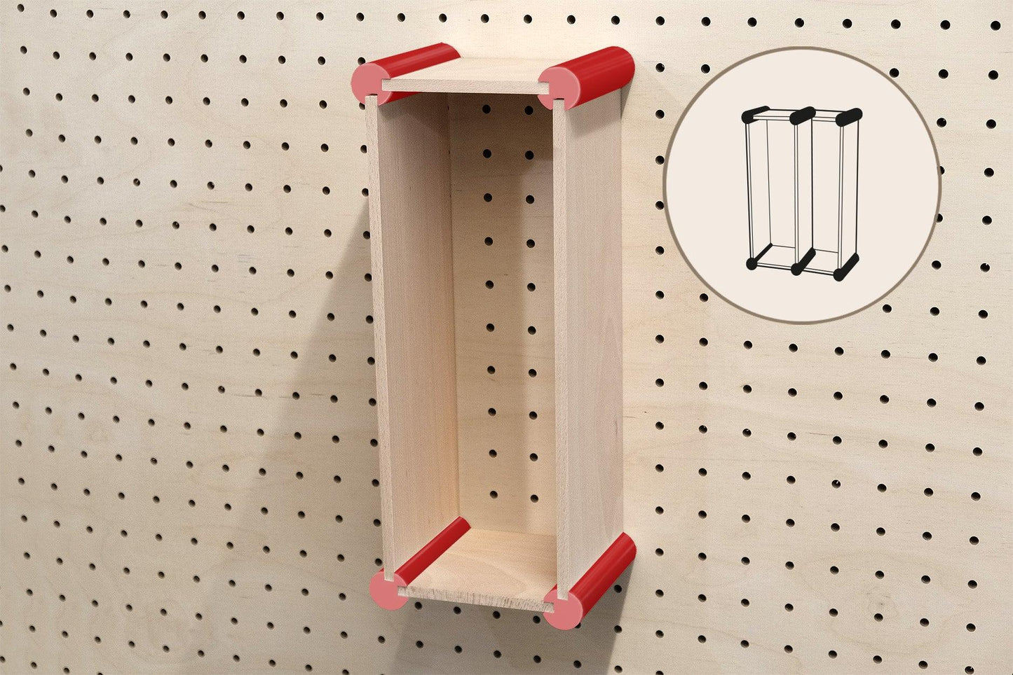 Etagere personnalisable de type Qapla XL : Casiers de rangement pour les grands objets - Quark