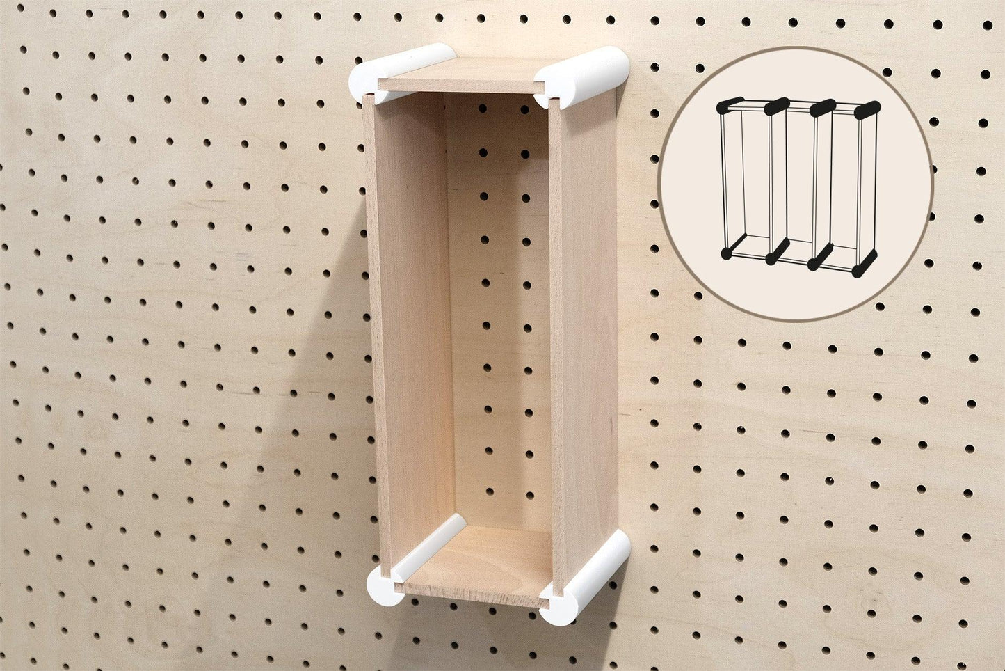 Etagere personnalisable de type Qapla XL : Casiers de rangement pour les grands objets - Quark