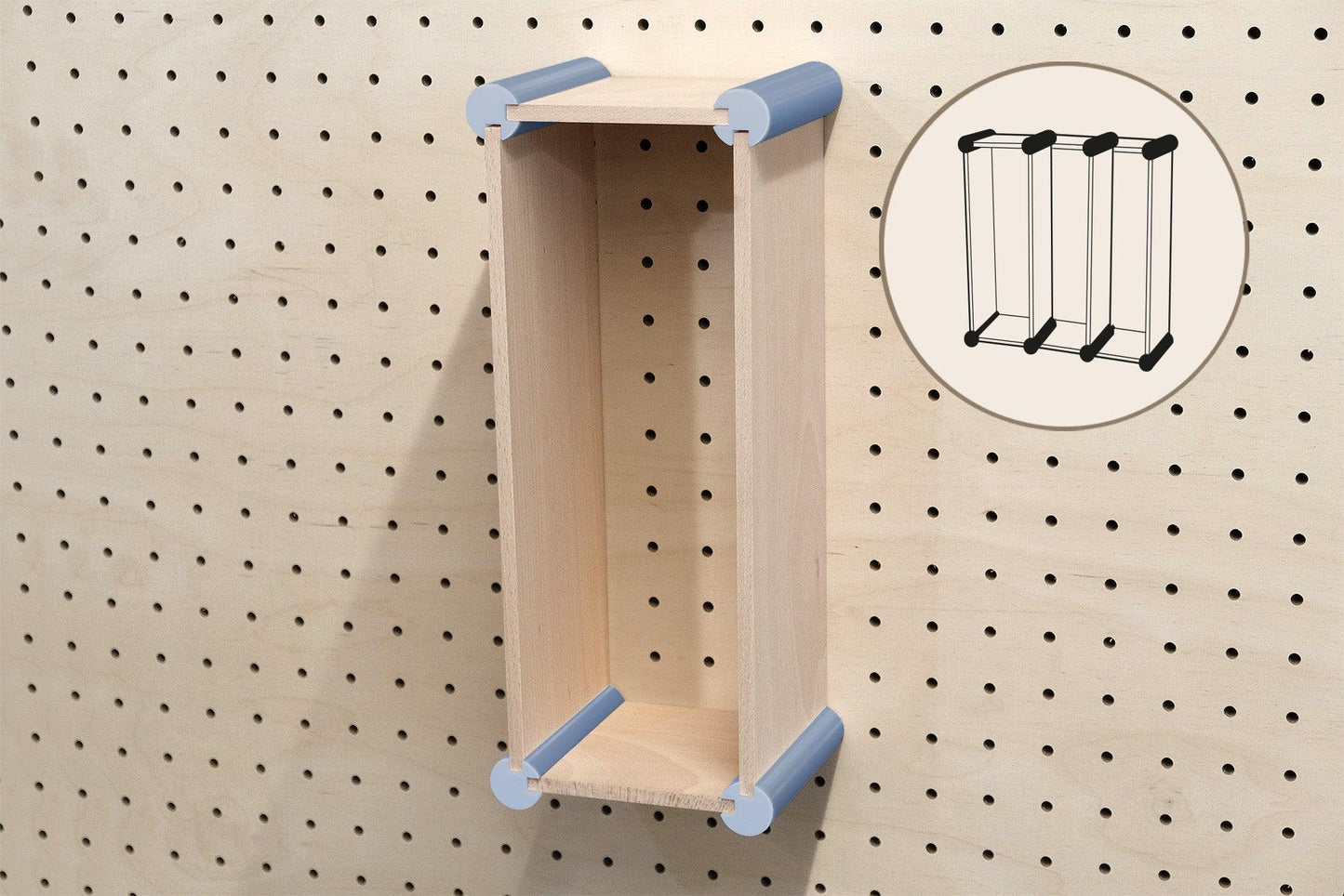 Etagere personnalisable de type Qapla XL : Casiers de rangement pour les grands objets - Quark