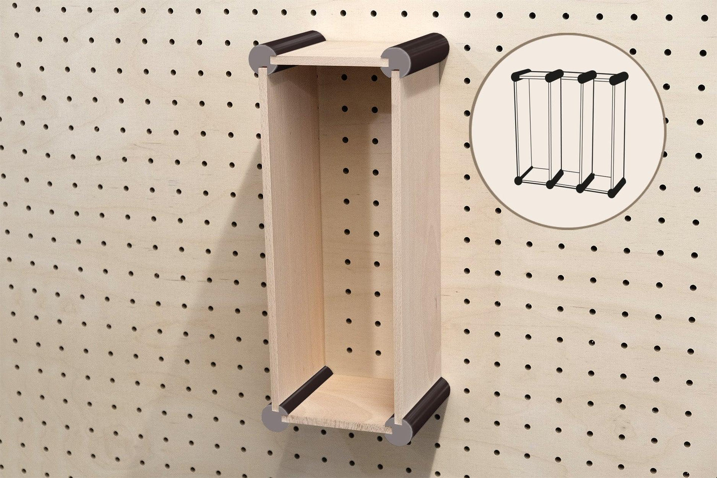 Etagere personnalisable de type Qapla XL : Casiers de rangement pour les grands objets - Quark