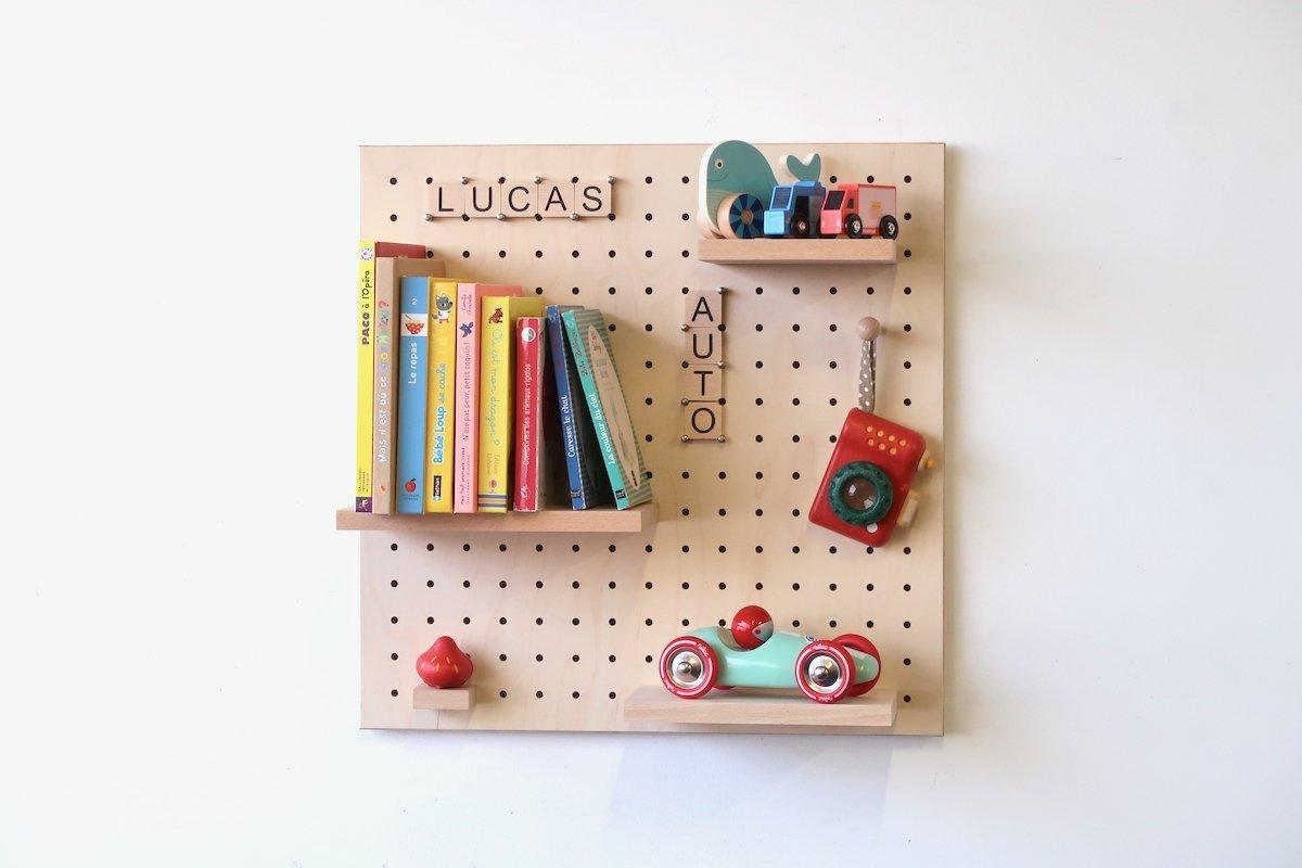 Panneau Perforé Pegboard 48 x 48 cm Contreplaqué Bouleau - Quark