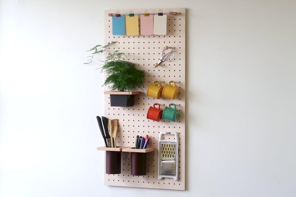 Panneau Perforé Pegboard 96 x 48 cm Contreplaqué Bouleau - Quark