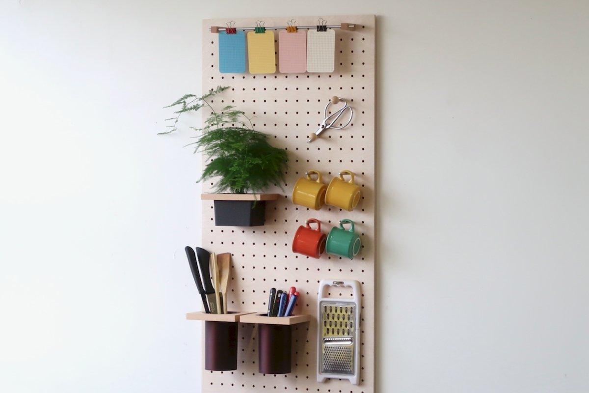 Panneau Perforé Pegboard 96 x 48 cm Contreplaqué Bouleau - Quark