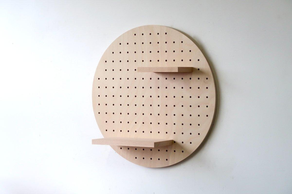 Panneau perforé - Pegboard Circulaire en bois - Diamètre 48 cm - OSB - Quark