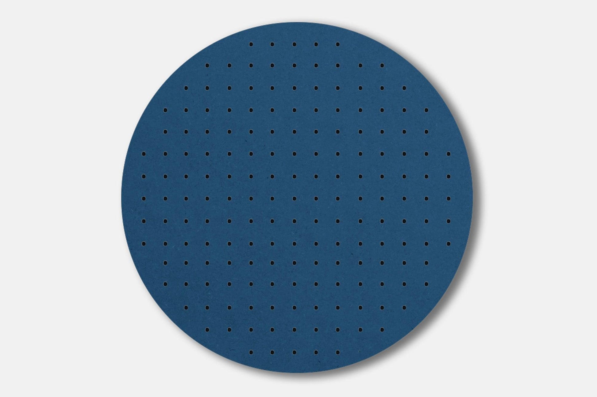 Panneau perforé - Pegboard Circulaire en bois - Diamètre 48 cm - Valchromat Bleu - Quark