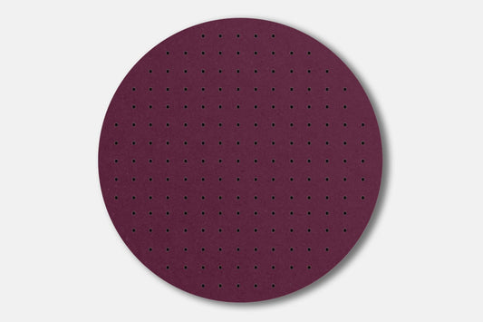 Panneau perforé - Pegboard Circulaire en bois - Diamètre 48 cm - Valchromat Violet - Quark