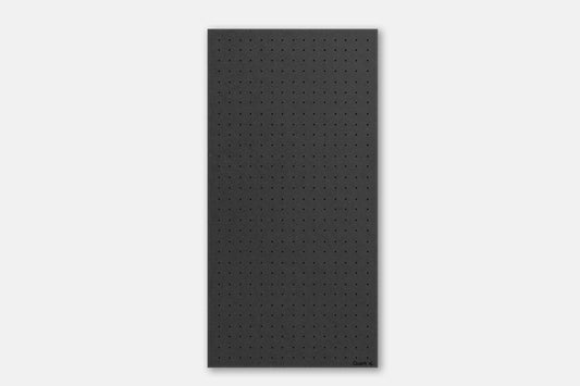 Panneau perforé Pegboard - Étagère murale modulaire en bois - 96 cm - Noir - Quark