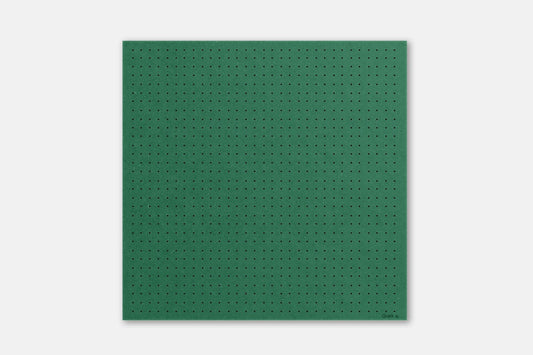 Panneau perforé Pegboard - Étagère murale modulaire en Valchromat Vert - 96x96 cm - Quark