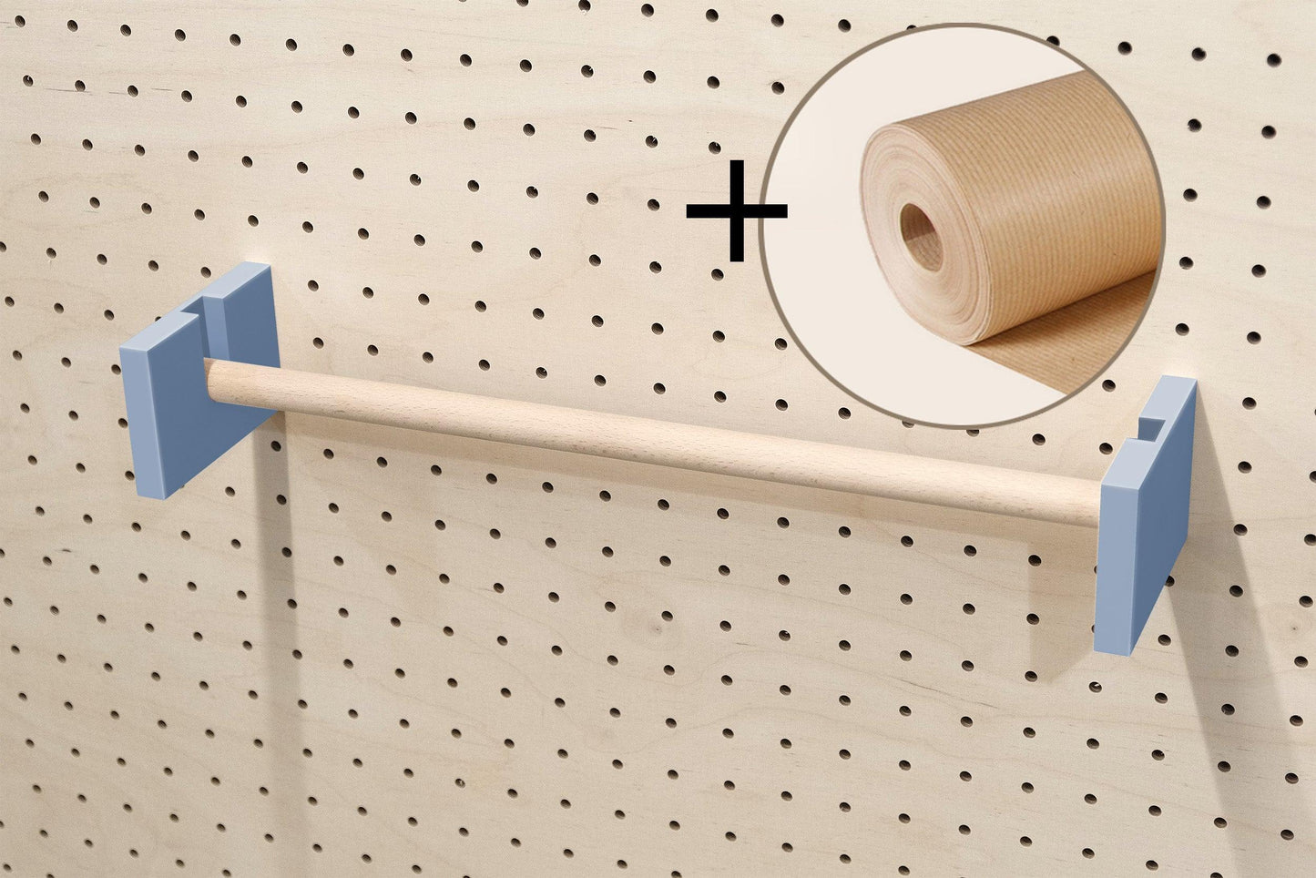 Porte rouleau kraft pour Pegboard - Quark