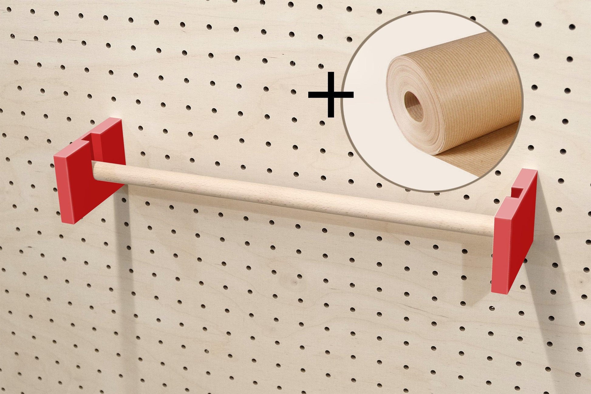 Porte rouleau kraft pour Pegboard - Quark