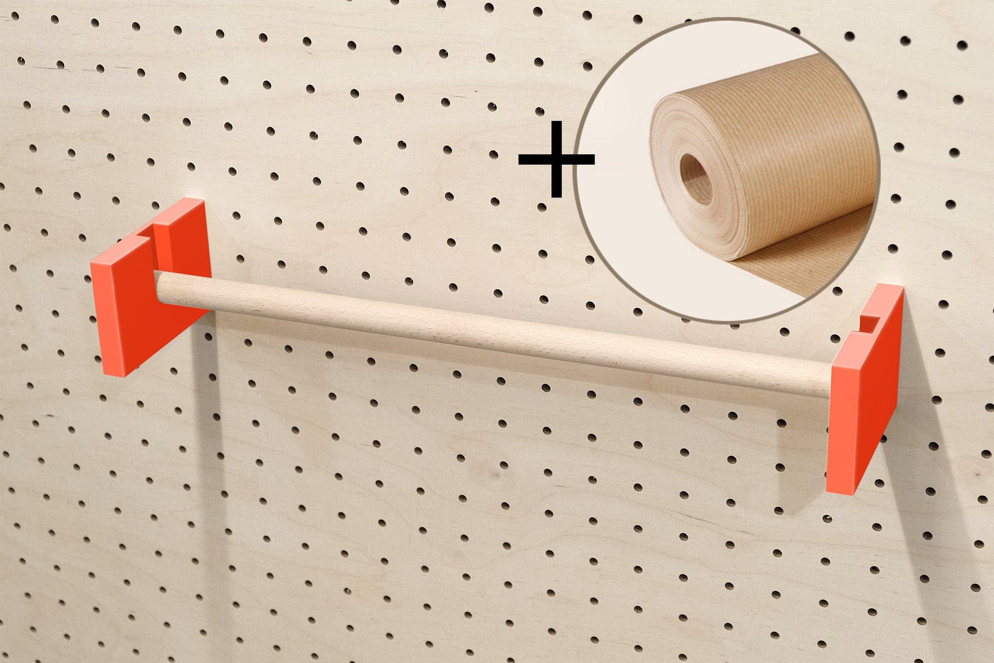 Porte rouleau kraft pour Pegboard - Quark