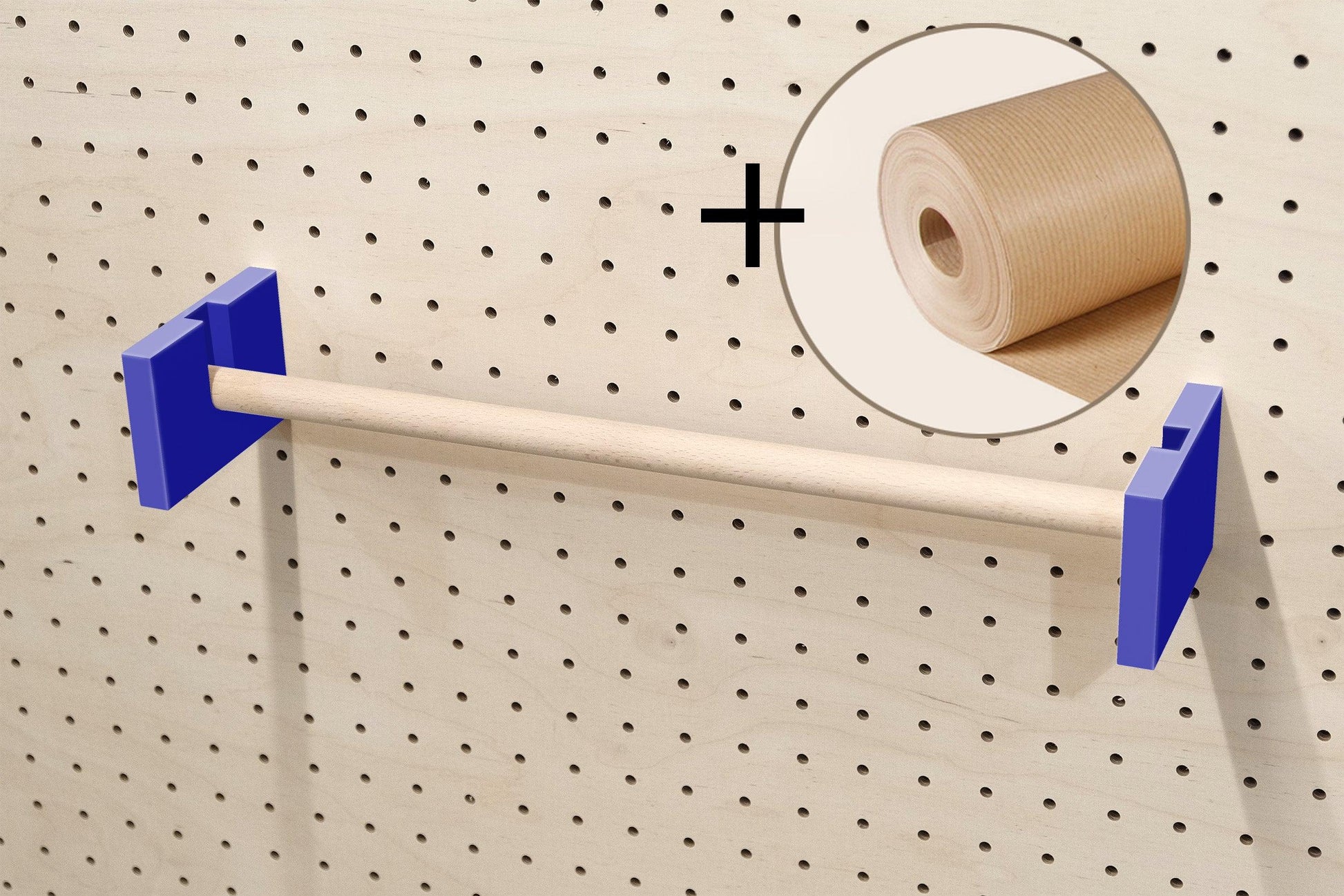 Porte rouleau kraft pour Pegboard - Quark