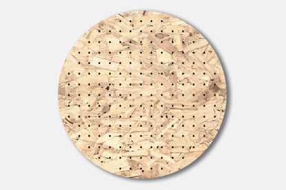 Panneau perforé - Pegboard Circulaire en bois - Diamètre 48 cm - OSB - Quark