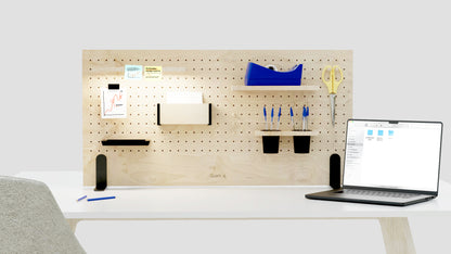 Pegboard desk organizer