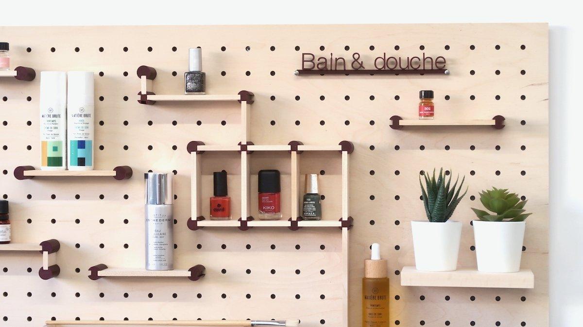 Kit de rangement maquillage pour Pegboard - Quark