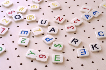 Lettres en impression 3D pour Pegboard - Quark