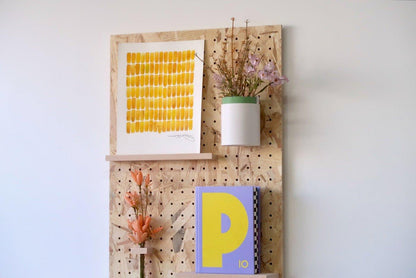 Pegboard éclats de bois en 96 cm - Panneau perforé en OSB nature - Quark