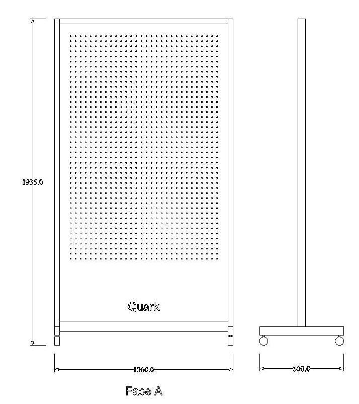 Pegboard FlexiMove : Le mur mobile sur roulettes fabriqué en France - Quark