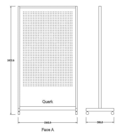 Pegboard FlexiMove : Le mur mobile sur roulettes fabriqué en France - Quark