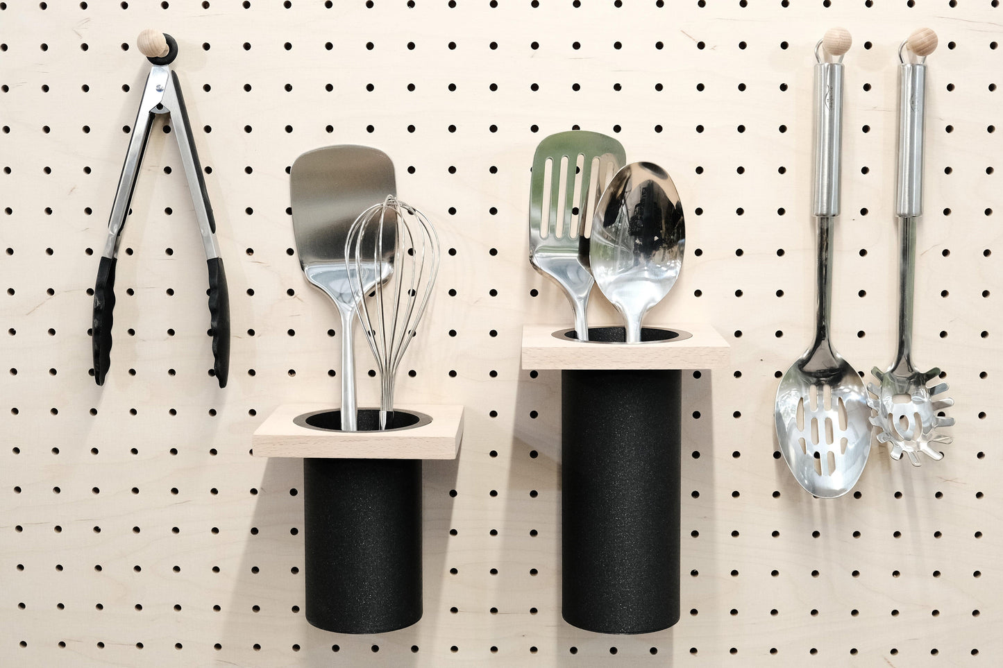 Pot à ustensiles pour Pegboard - Rangement créatif pour la cuisine - Quark