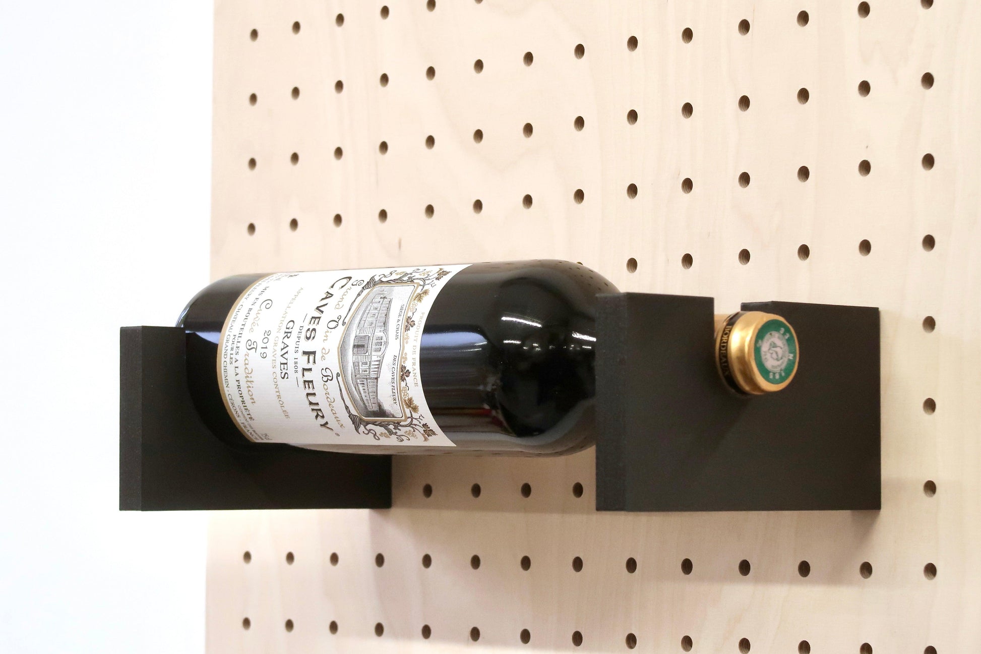 Support à bouteille de vin pour Pegboard - Quark