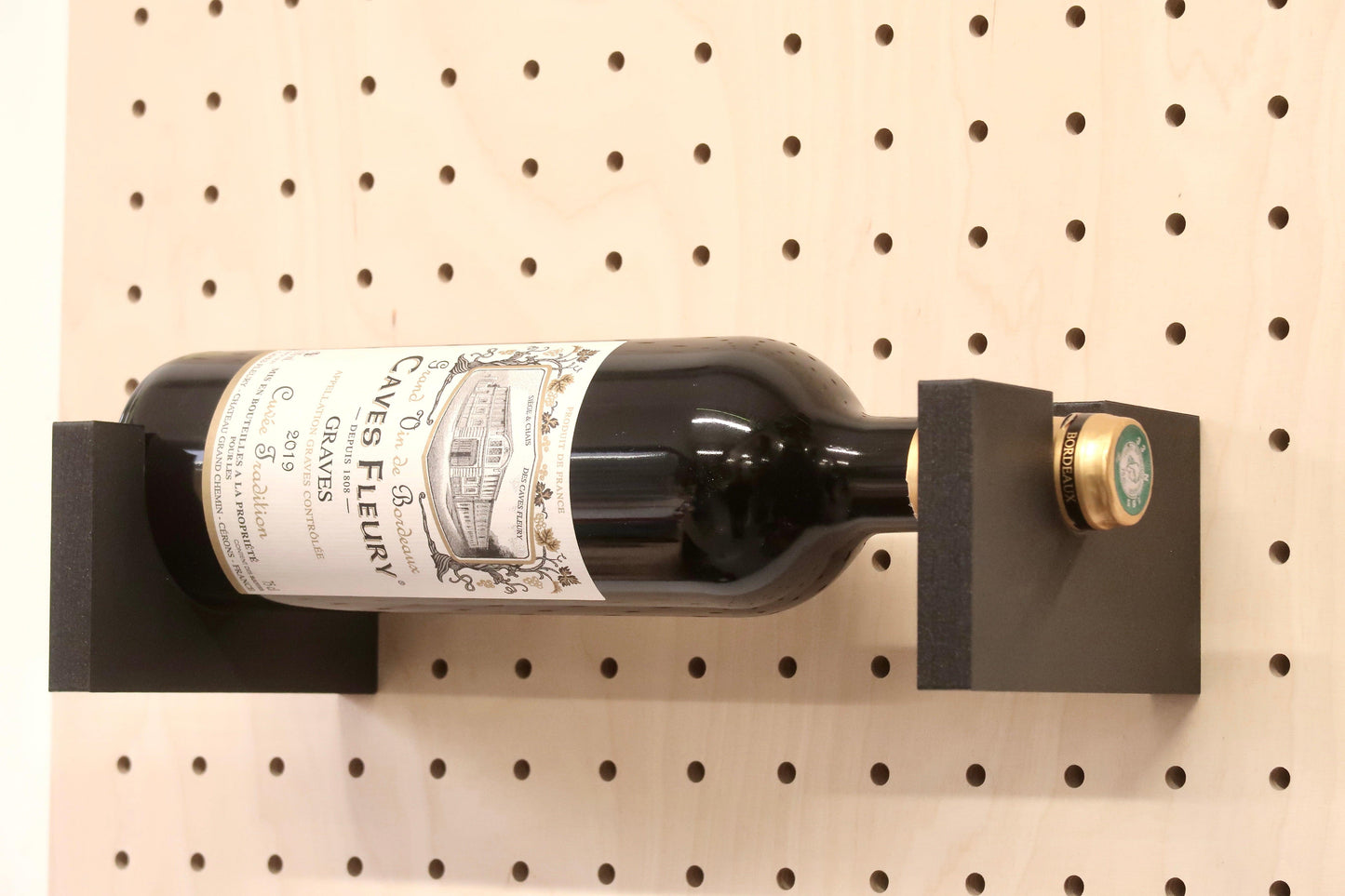 Support à bouteille de vin pour Pegboard - Quark