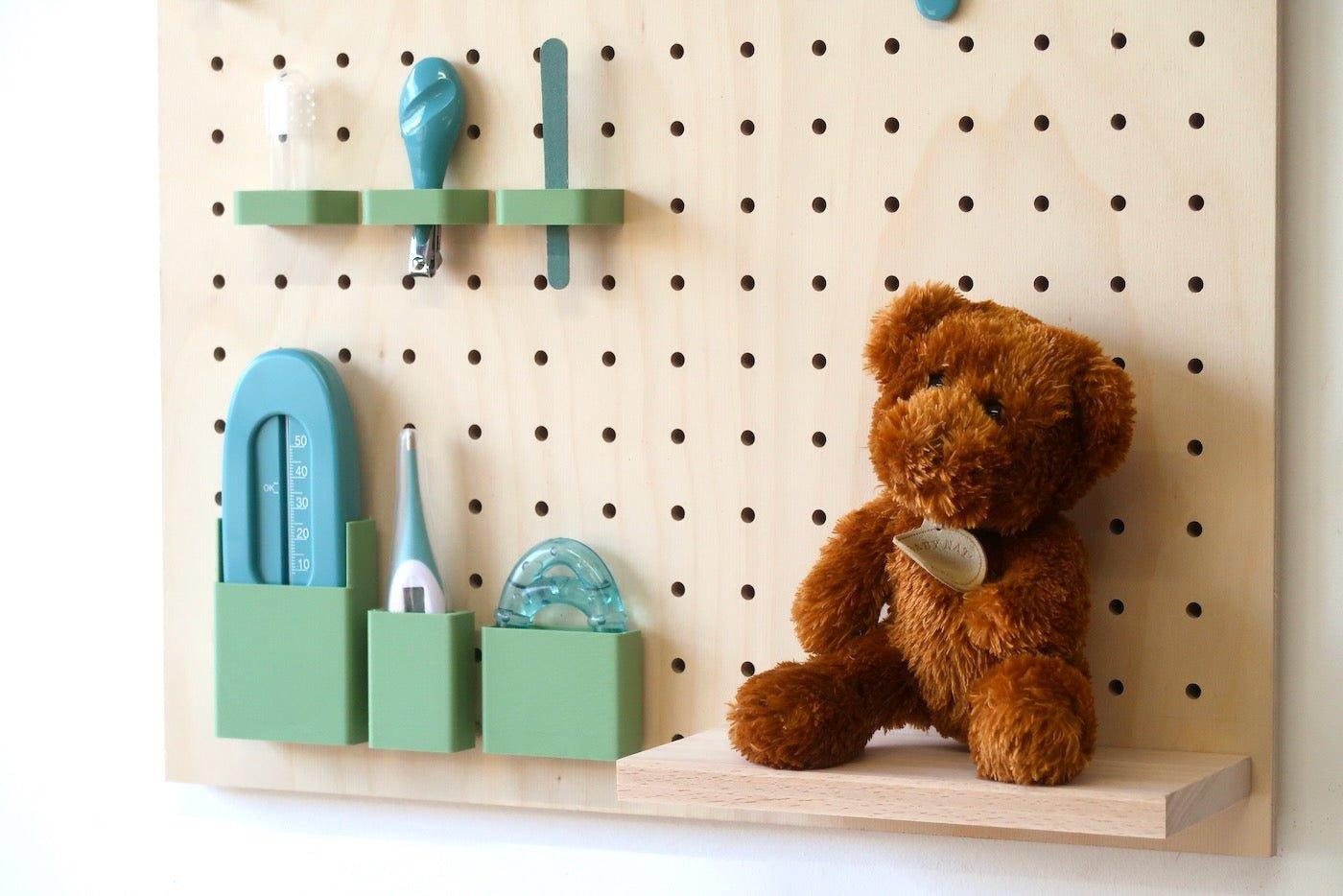 Tout-en-un : Le Kit pegboard 48cm + trousse hygiène bébé - Quark